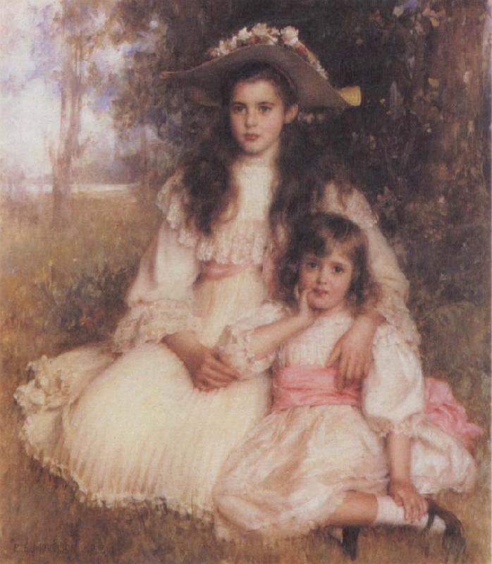 Robert Morrison The Browning Children oil painting picture